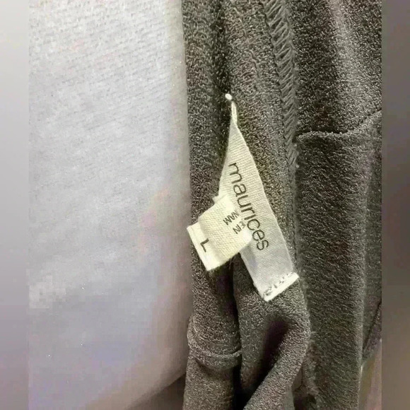 ✨Maurice’s L opening cinch waist vest waterfall open cardigan casual army green - Picture 4 of 6